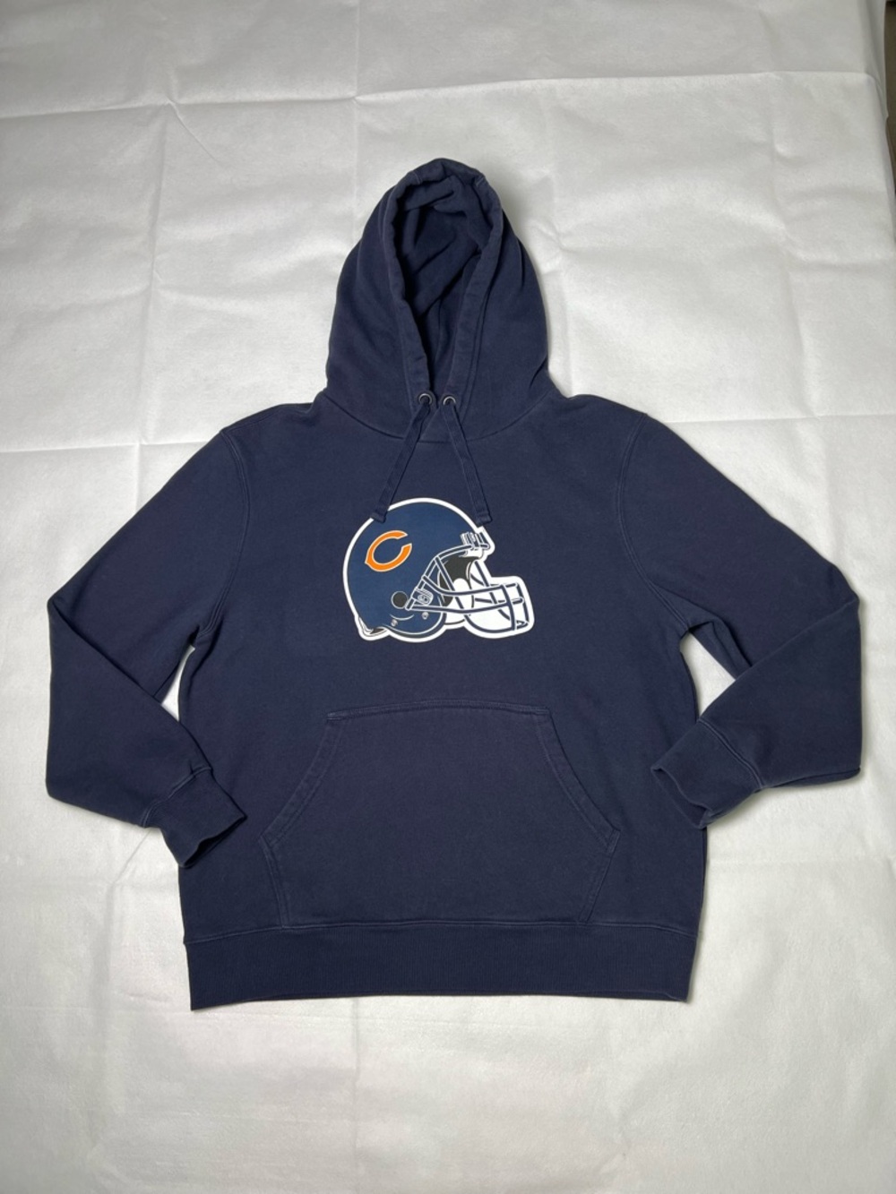 NFL Navy Pullover Hoodie with Helmet Logo